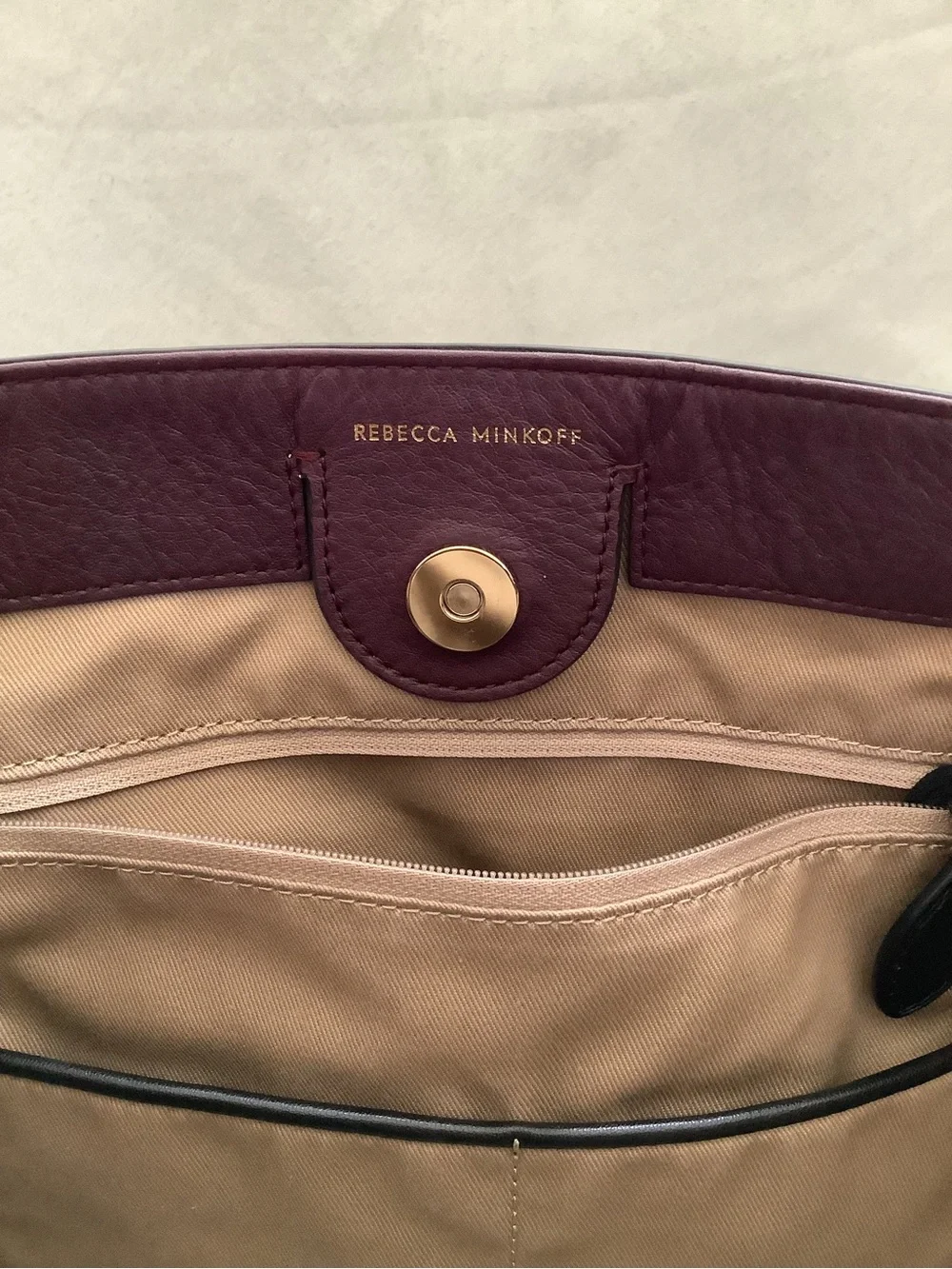 Rebecca Minkoff M.A.B. Leather Hobo Bag in Deep Burgundy EUC